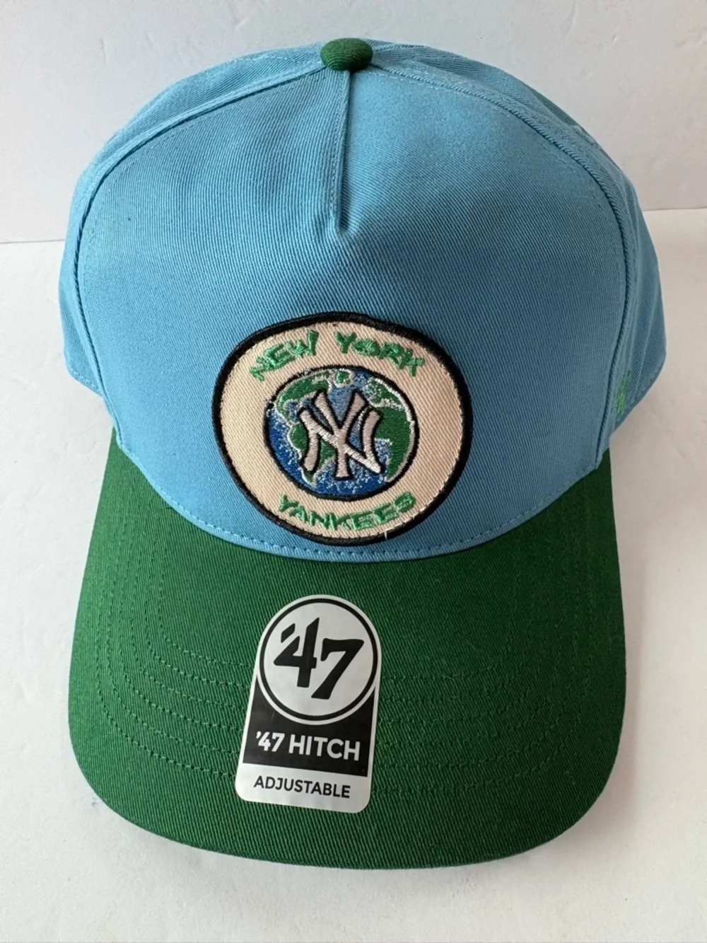 NWT '47 Brand MLB New York Yankees Globe Logo Patch Hat